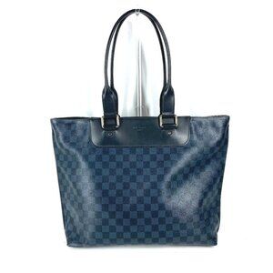 LOUIS VUITTON N41397 Damier Cobalt Cabas Voyage Shoulder Bag Tote Bag